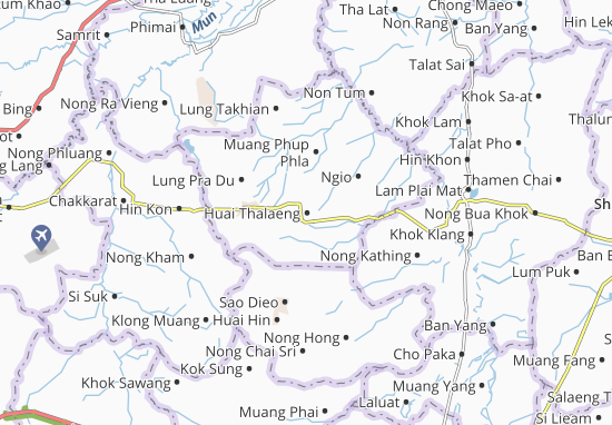 Mapa Huai Thalaeng