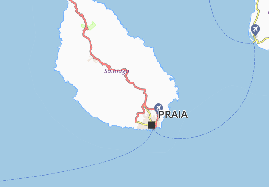 Karte Stadtplan Fontes Acima ou de Riba