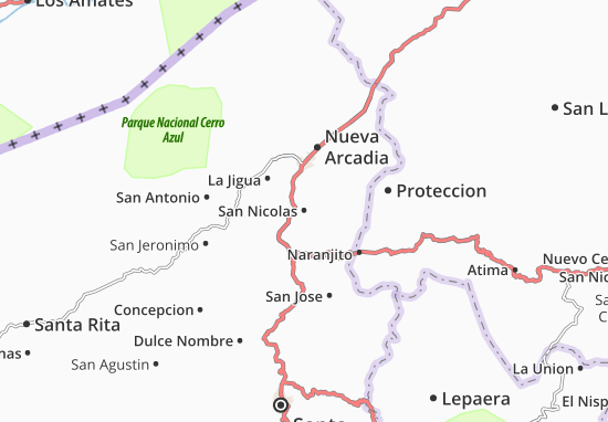 San Nicolas Map