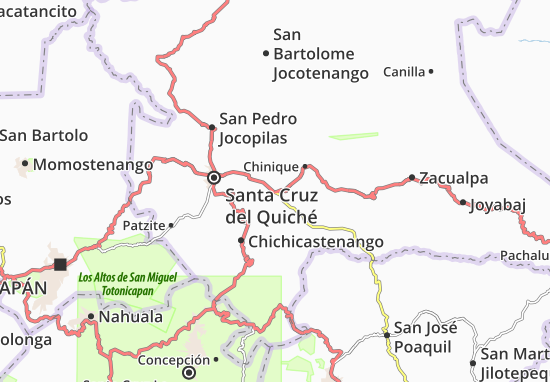 Karte Stadtplan Chiche
