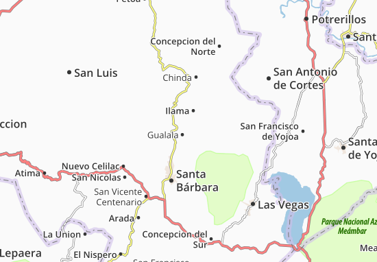 Karte Stadtplan Gualala