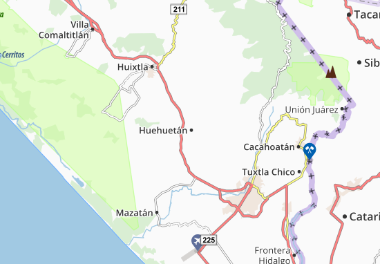 Huehuetán Map
