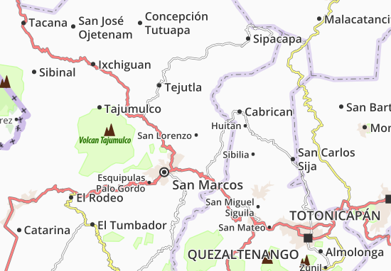 Kaart Plattegrond San Lorenzo