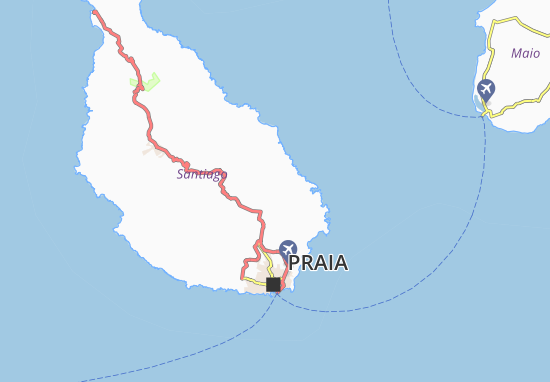 Achada Cavalo Map