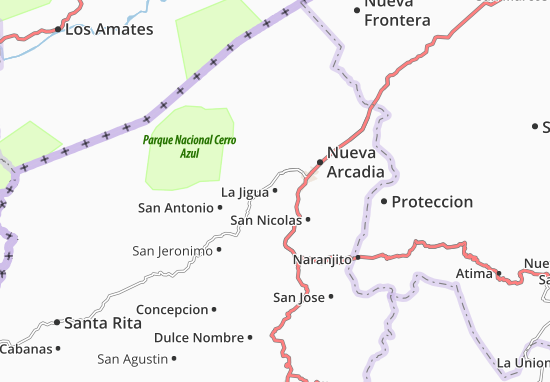 Karte Stadtplan La Jigua