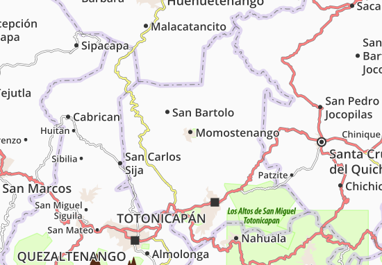 Kaart Plattegrond Momostenango