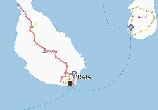 Kaart Plattegrond Achada Baleia