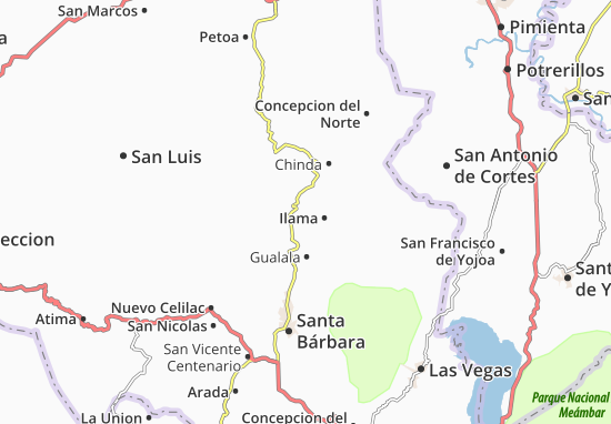 Mapa Ilama