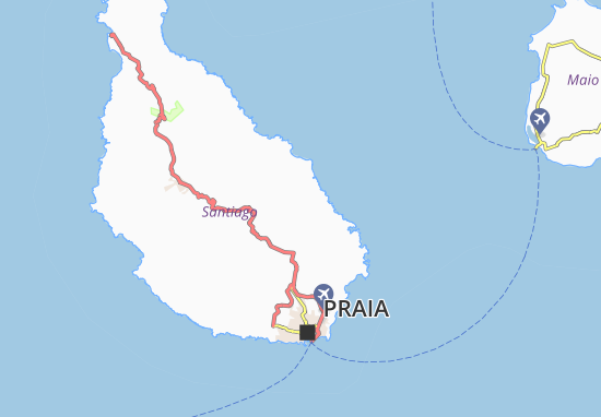Kaart Plattegrond Ponta Diante