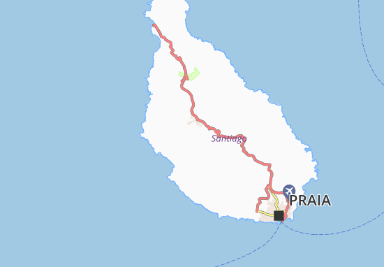 Karte Stadtplan Pau de Corvo