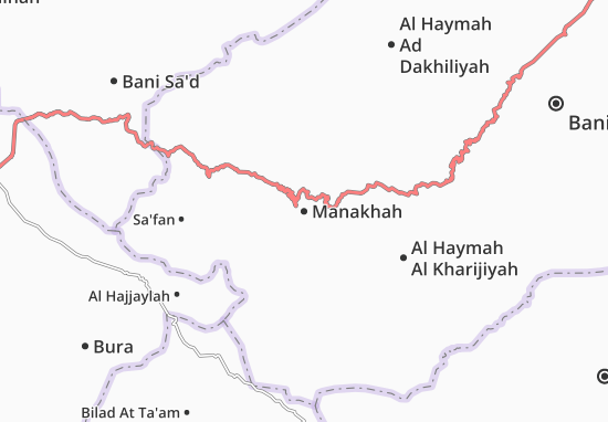 Karte Stadtplan Manakhah