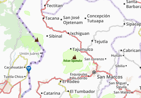Kaart Plattegrond Tajumulco