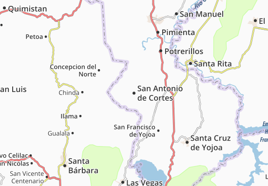 Mapa San Antonio de Cortes