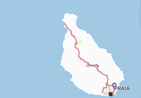 Achada da Ponta Map