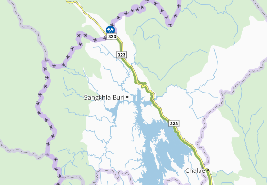 Kaart Plattegrond Sangkhla Buri