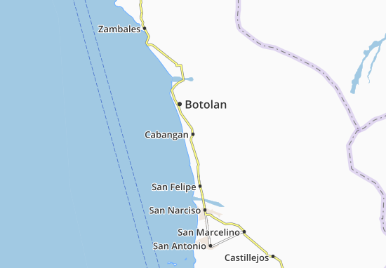 Karte Stadtplan Cabangan