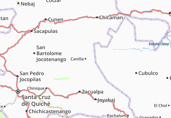 Kaart Plattegrond Canilla