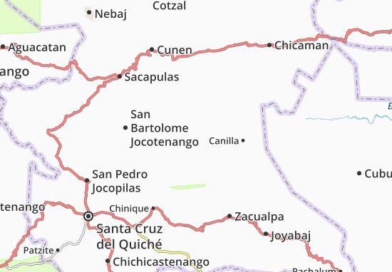 Carte-Plan San Andres Sajcabaja