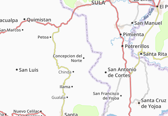 Kaart Plattegrond Concepcion del Norte