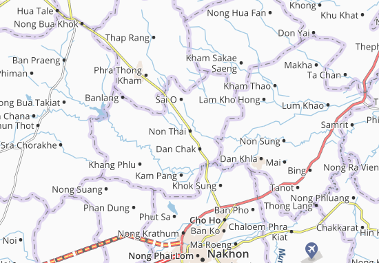 Karte Stadtplan Non Thai