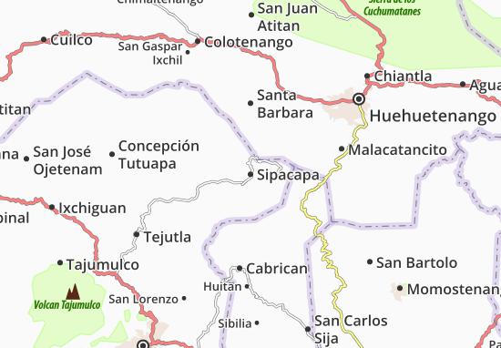 Karte Stadtplan Sipacapa