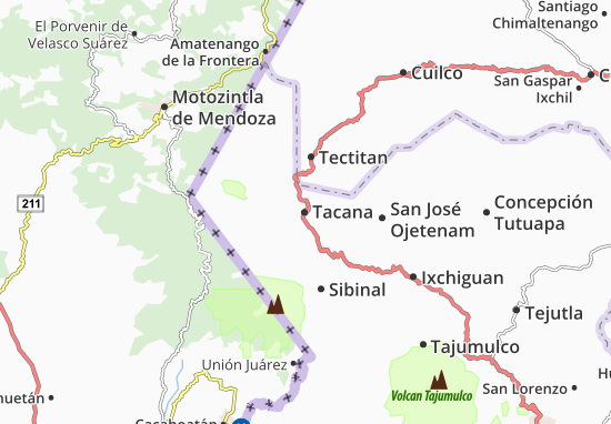 Karte Stadtplan Tacana