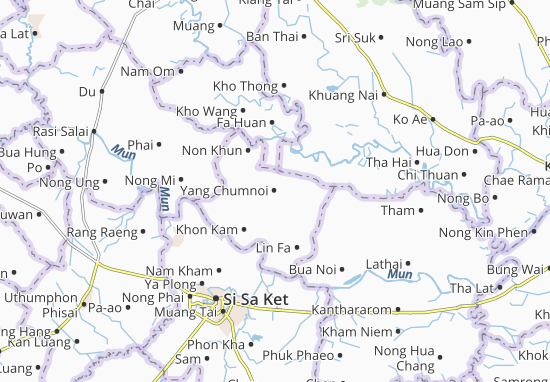 Karte Stadtplan Yang Chumnoi