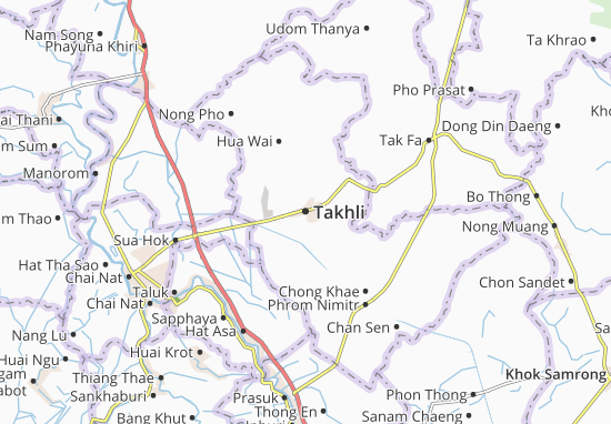 Karte Stadtplan Takhli