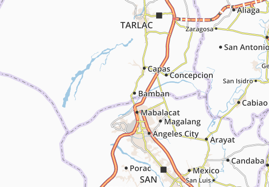 Karte Stadtplan Bamban