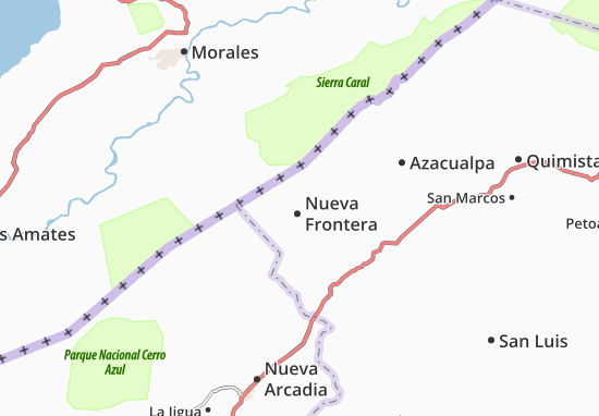 Karte Stadtplan Nueva Frontera