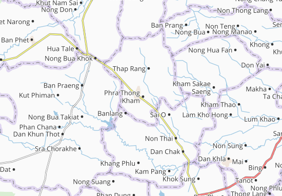 Karte Stadtplan Phra Thong Kham