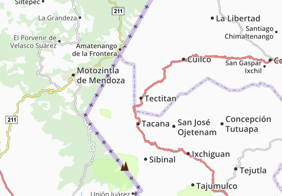 Karte Stadtplan Tectitan