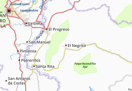 Karte Stadtplan El Negrito