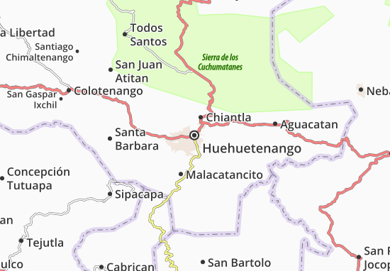 Carte-Plan Huehuetenango