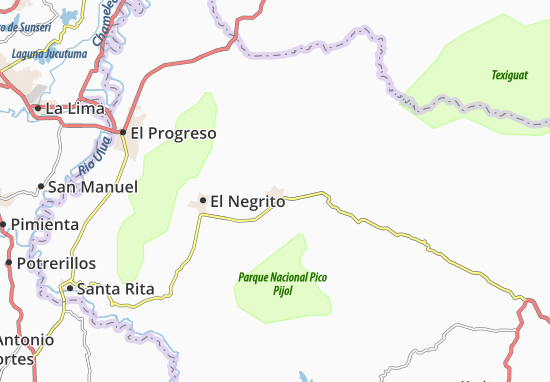 Kaart Plattegrond Morazán