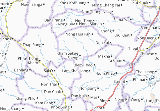 Kaart Plattegrond Kham Sakae Saeng