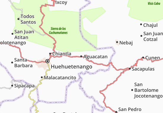 Aguacatan Map