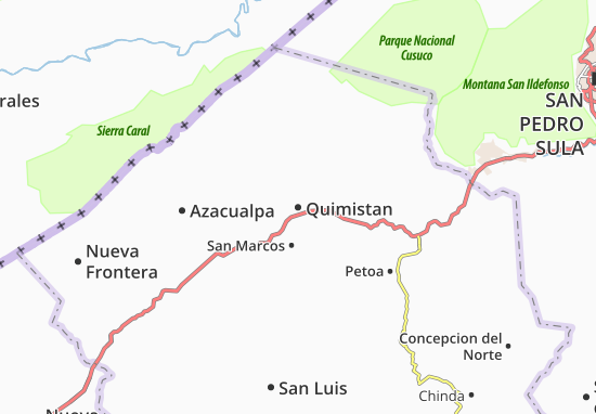 Kaart Plattegrond Quimistan