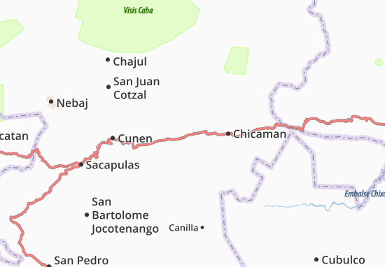 Karte Stadtplan Uspantan