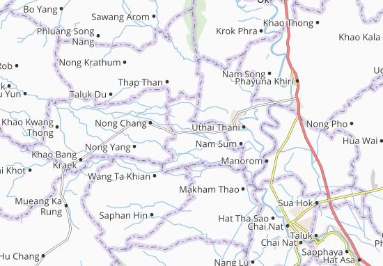 Karte Stadtplan Nong Kha Yang