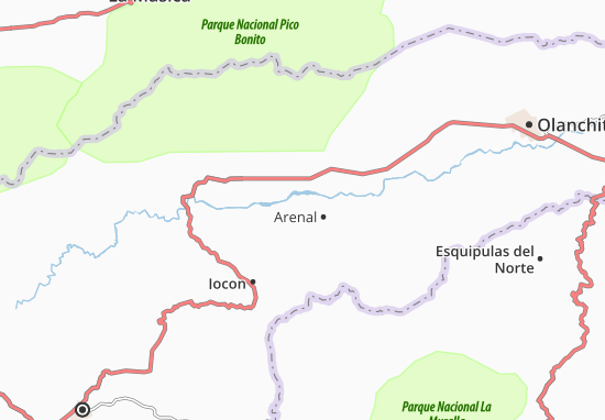 Karte Stadtplan Arenal