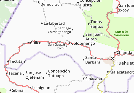 Carte-Plan San Gaspar Ixchil