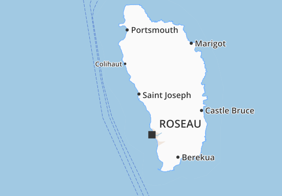 Kaart Plattegrond Saint Joseph