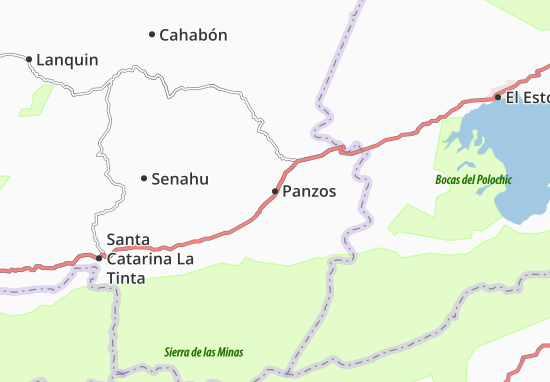 Karte Stadtplan Panzos