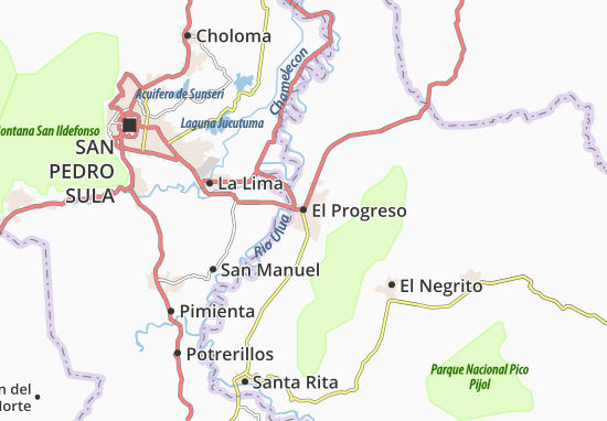 El Progreso Map