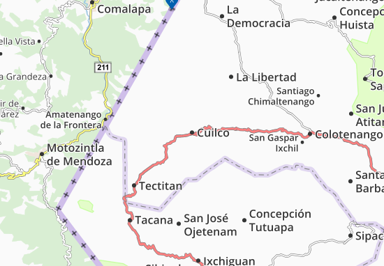 Karte Stadtplan Cuilco