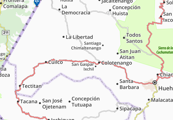 Kaart Plattegrond Ixtahuacan