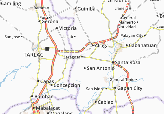 Karte Stadtplan Zaragosa