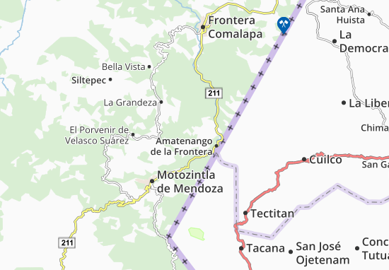 Kaart Plattegrond Bejucal de Ocampo