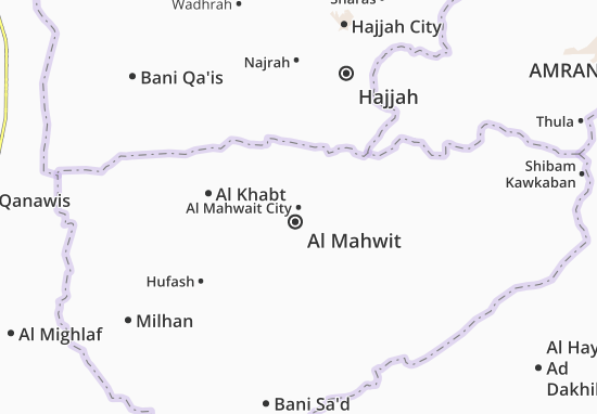 Kaart Plattegrond Al Mahwait City